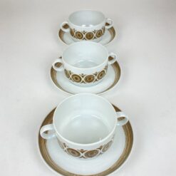 Porcelianiniai Arzberg Hutschenreuther Gruppe sriubos indas 300 ml su lėkšte 2 vnt. kompl.