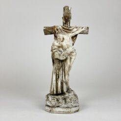 Jėzaus Kristaus ir Šv. Pranciškaus Asyžiečio statula iš gipso 8,5x14,5x31 cm