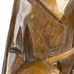 Medinė Sacred Heart Carving Co., Ltd. Šventosios Šeimos statula 9x12x31 cm