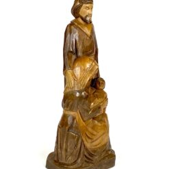 Medinė Sacred Heart Carving Co., Ltd. Šventosios Šeimos statula 9x12x31 cm