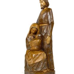 Medinė Sacred Heart Carving Co., Ltd. Šventosios Šeimos statula 9x12x31 cm