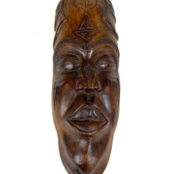 Afrikietiška medinė kaukė 5,5x9x27 cm