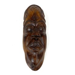 Afrikietiška medinė kaukė 5,5x9x27 cm