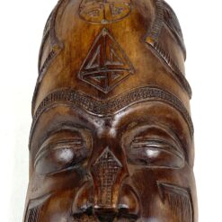 Afrikietiška medinė kaukė 5,5x9x27 cm