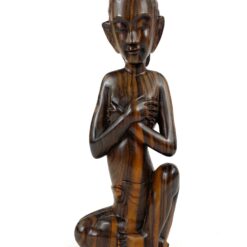 Rytietiška medinė moters statula 6x11x27,5cm