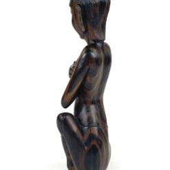 Rytietiška medinė moters statula 6x11x27,5cm