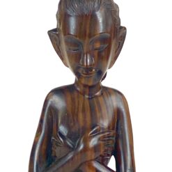 Rytietiška medinė moters statula 6x11x27,5cm