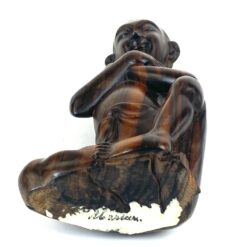 Rytietiška medinė moters statula 6x11x27,5cm