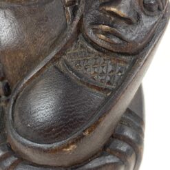 Afrikietiška medinė Marijos su Jėzumi statula 7x7x25,5 cm