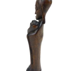 Afrikietiška medinė Marijos su Jėzumi statula 7x7x25,5 cm