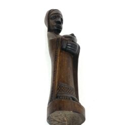 Afrikietiška medinė Marijos su Jėzumi statula 7x7x25,5 cm