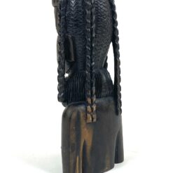 Afrikietiškas medinis moters biustas 6,5×8,5×19,5 cm