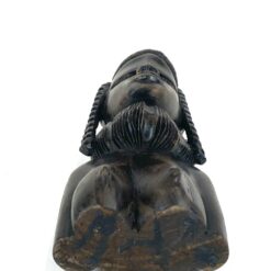 Afrikietiškas medinis moters biustas 6,5×8,5×19,5 cm