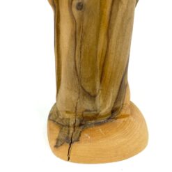 Jėzaus Kristaus su avinėliu statula iš alyvmedžio 7x8x24 cm