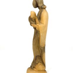 Jėzaus Kristaus su avinėliu statula iš alyvmedžio 7x8x24 cm