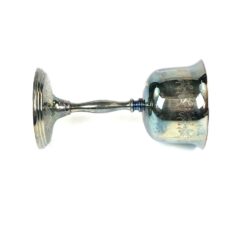 Dekoratyvinė sidabruoto metalo taurė 140 ml 8x8x14 cm