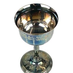 Dekoratyvinė sidabruoto metalo taurė 140 ml 8x8x14 cm