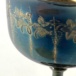 Dekoratyvinė sidabruoto metalo taurė 140 ml 8x8x14 cm