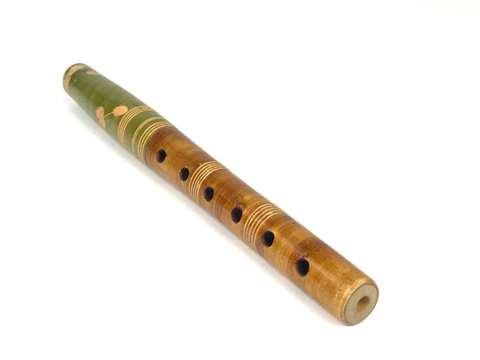 HK1426-muzikos-instrumentai-2 Medinė dūda 24×2,5×2,5 cm