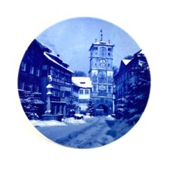 Kolekcinė porcelianinė Burg Lindau lėkštė “Wangen im Allgäu” 20,5x20,5x2 cm