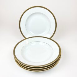 Porcelianiniai "Felda Porzellan" sriubos dubenys 5 vnt. kompl. 25x25x4,5 cm