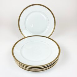 Porcelianinės “Felda Porzellan” lėkštės 6 vnt. komplektas 25x25x3 cm