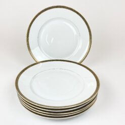 Porcelianinės “Felda Porzellan” lėkštės 6 vnt. komplektas 25x25x3 cm