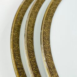 Porcelianinės “Felda Porzellan” lėkštės 6 vnt. komplektas 25x25x3 cm