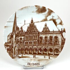 Porcelianinė dekoratyvinė Floss Porzellan lėkštė “Das Rathaus Zu Bremen” 3×24,5×24,5 cm