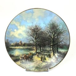 Porcelianinė dekoratyvinė Tirschenreuth lėkštė “Der Weg ins Dorf” Nr. 3925 A 3x21x21 cm