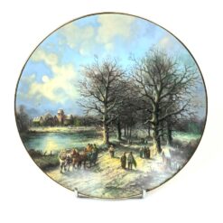 Porcelianinė dekoratyvinė Tirschenreuth lėkštė “Der Weg ins Dorf” Nr. 3925 A 3x21x21 cm