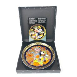 Porcelianinė kolekcinė Rosenthal Björn Wiinblad Aladin Series lėkštė Aladin und die Wunderlampe V 2x16,5x16,5 cm