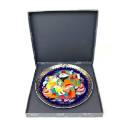 Porcelianinė kolekcinė Rosenthal Björn Wiinblad Aladin Series lėkštė Aladin und die Wunderlampe III 2x16,5x16,5 cm