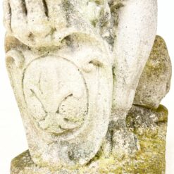 Sėdinčių liūtų statulos iš betono 2 vnt. komplektas 43x23x56 cm