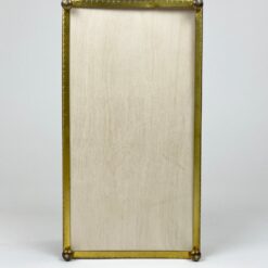 Rytietiška žalvario skardos dėžutė su gyvūnų, palmių atvaizdais 14x25x8 cm