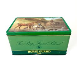 Vintažinė skardinė arbatos dėžė “Horse Guard Tee” 22×32,5×15,5 cm