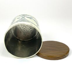 Vintažinė skardinė dėžutė “Klipps Kaffee Bremen” 11,5×11,5×13 cm