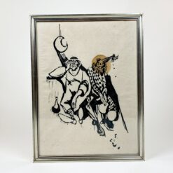 Grafikos darbas, tir. 17/25, mediniame rėme su stiklu 2x32x42 cm