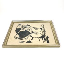 Grafikos darbas mediniame rėme su stiklu 2,5x33x43 cm