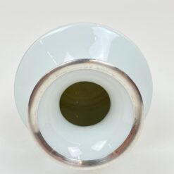 Porcelianinė Fürstenberg Porcelain vazelė su sidabruoto metalo apvadais 9x9x11,5 cm