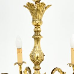 Pakabinamas žalvarinis šešių šakų sietynas 62x62x80 cm