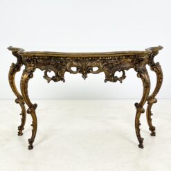 Barokinio stiliaus konsolė veidrodiniu stalviršiumi 47,5x139x83 cm