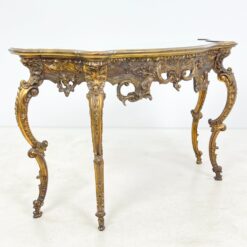 Barokinio stiliaus konsolė veidrodiniu stalviršiumi 47,5x139x83 cm