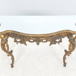 Barokinio stiliaus konsolė veidrodiniu stalviršiumi 47,5x139x83 cm