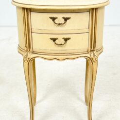 Provanso stiliaus medinė dviejų stalčių spintelė 31x42x59,5 cm