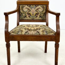 Ąžuolinio rėmo krėslas su austu gobelenu 55x62x78 cm, 46 cm