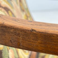 Ąžuolinio rėmo krėslas su austu gobelenu 55x62x78 cm, 46 cm