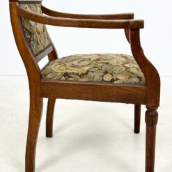Ąžuolinio rėmo krėslas su austu gobelenu 55x62x78 cm, 46 cm