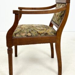 Ąžuolinio rėmo krėslas su austu gobelenu 55x62x78 cm, 46 cm