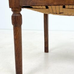 Ąžuolinio rėmo krėslas su austu gobelenu 55x62x78 cm, 46 cm